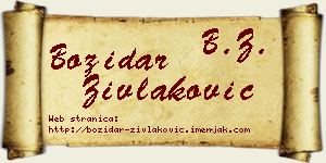 Božidar Zivlaković vizit kartica